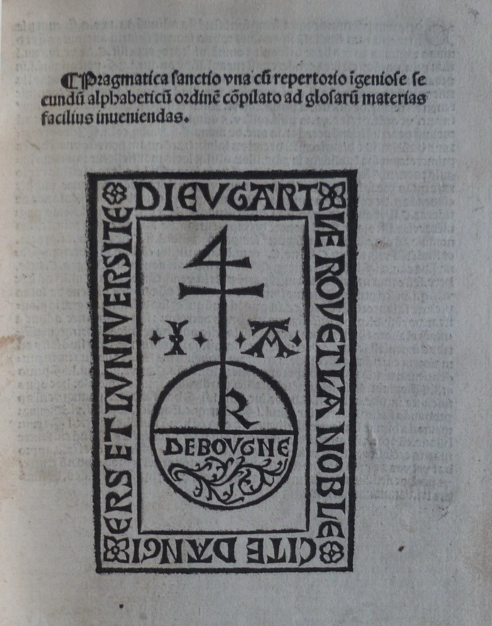 Une édition post incunable 1503 PRAGMATICA SANCTIO, Philippe Pigouchet, Jean Parvi, Paris, 1503 ;